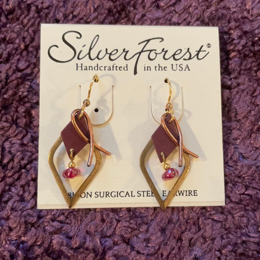 NWT Made in USA handcrafted earrings